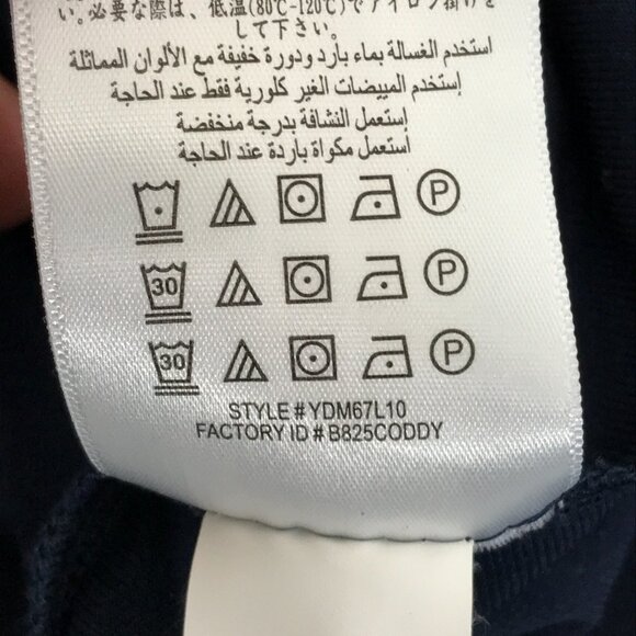 BCBGeneration Sleeveless Halter Blouse Women's Small Navy Blue Career Party - Picture 8 of 8